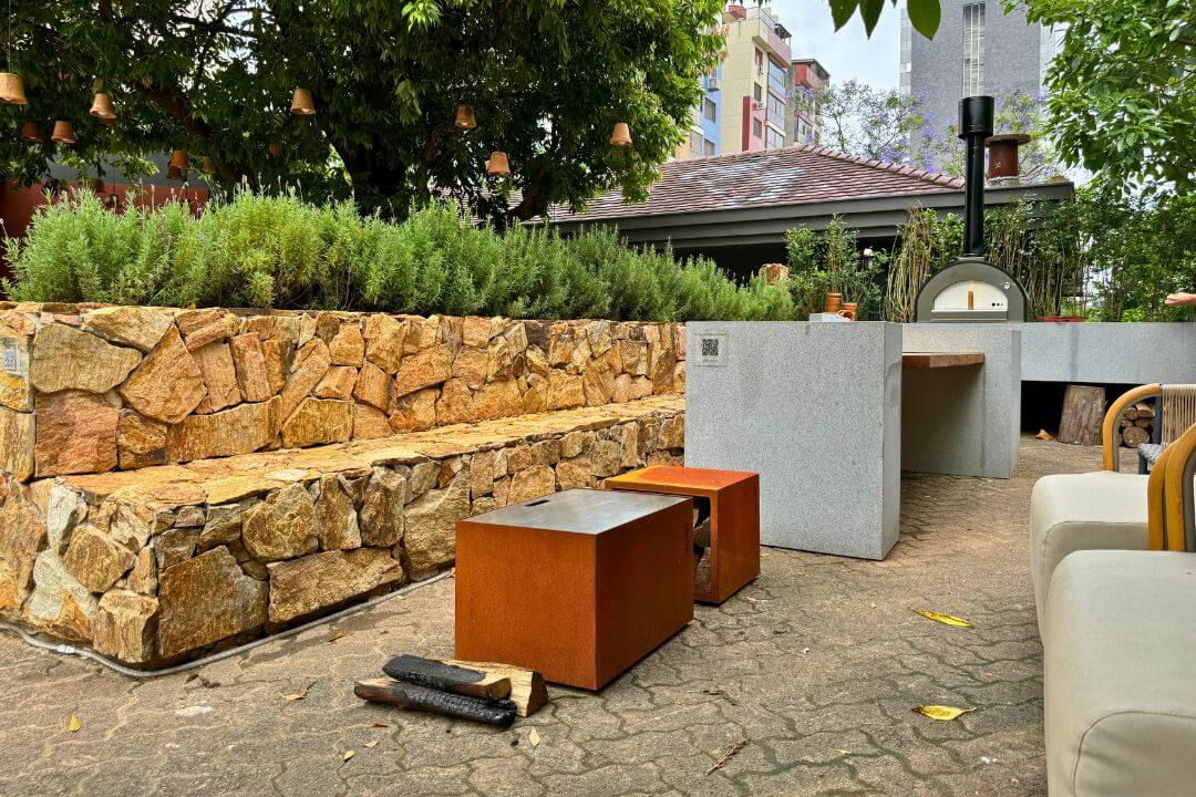 Lareira ecológica Somer Outdoor Shield.